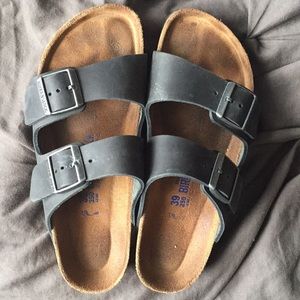 Black Birkenstock Slides